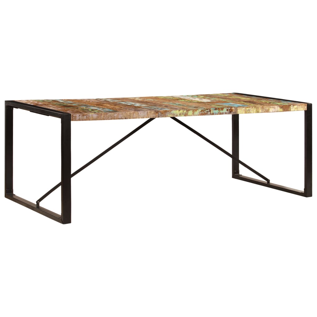 Eettafel 220x100x75 cm massief gerecycled hout