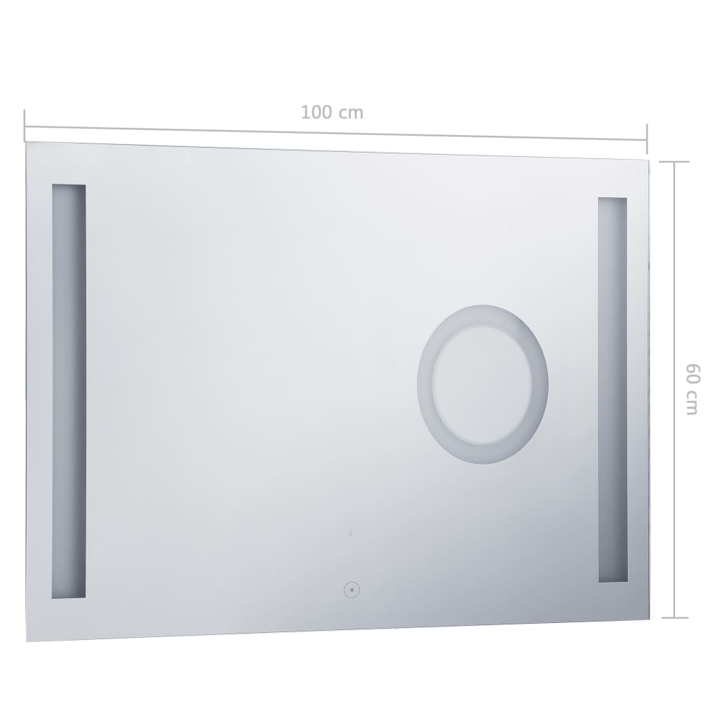 Badkamerspiegel Led Met Aanraaksensor 100 x 60 cm