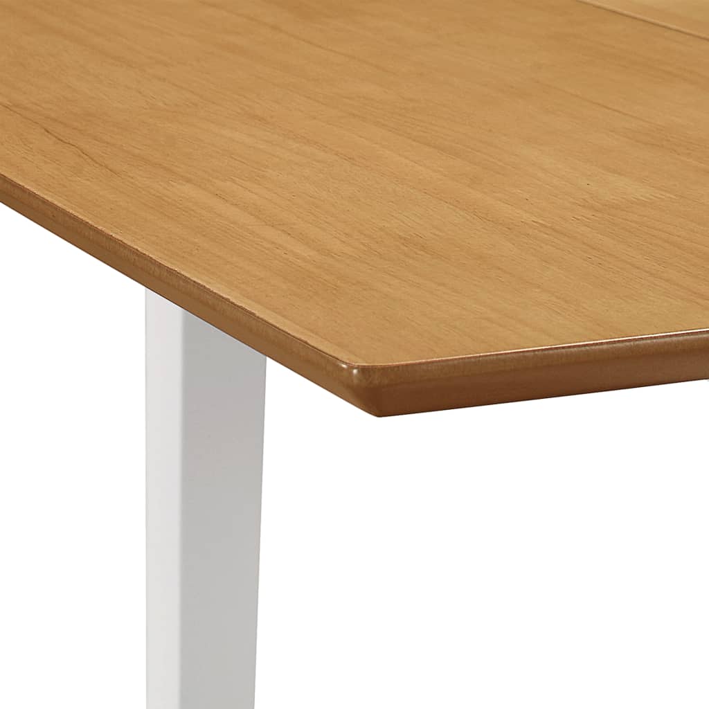 Eettafel verlengbaar (80-120)x80x74 cm MDF wit