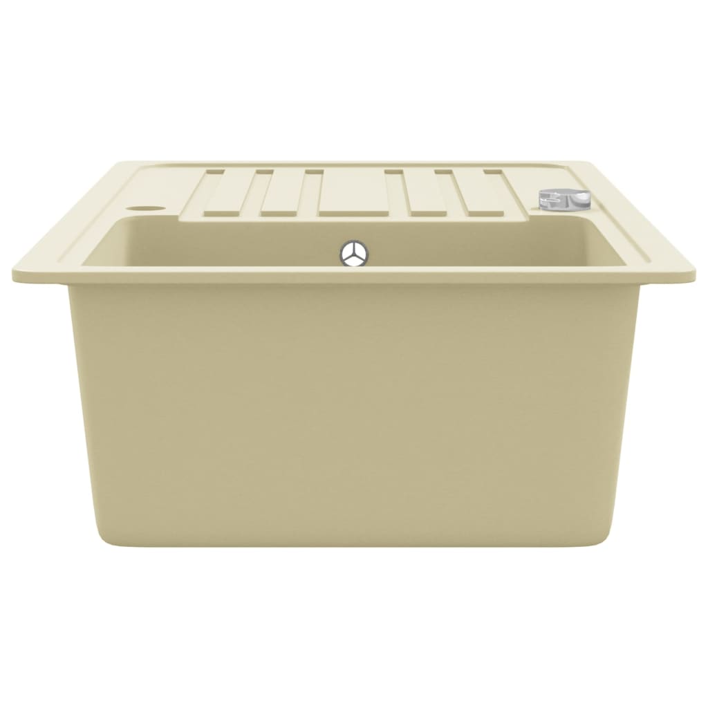 Gootsteen Enkele Bak Graniet Beige