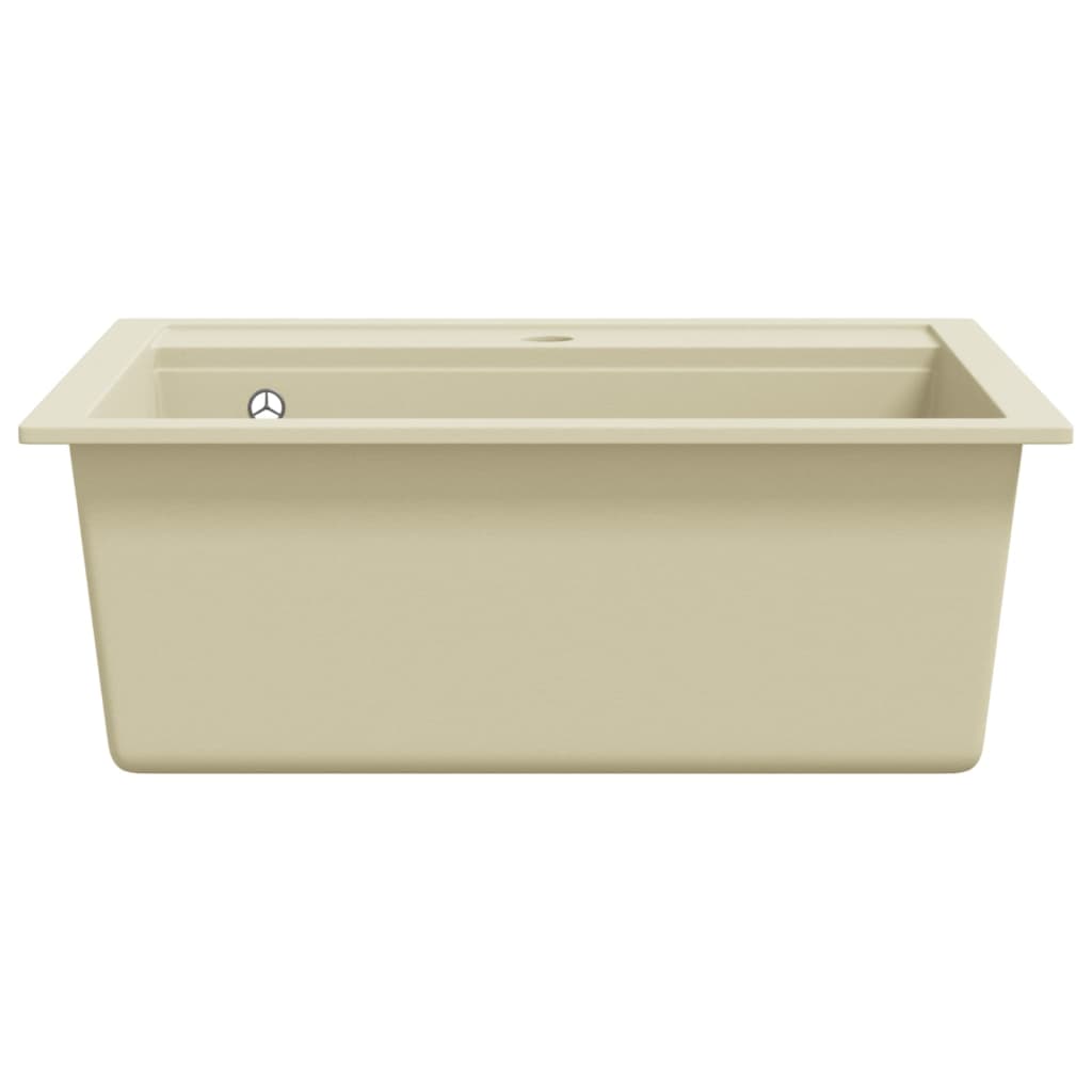 Gootsteen Enkele Bak Graniet Beige