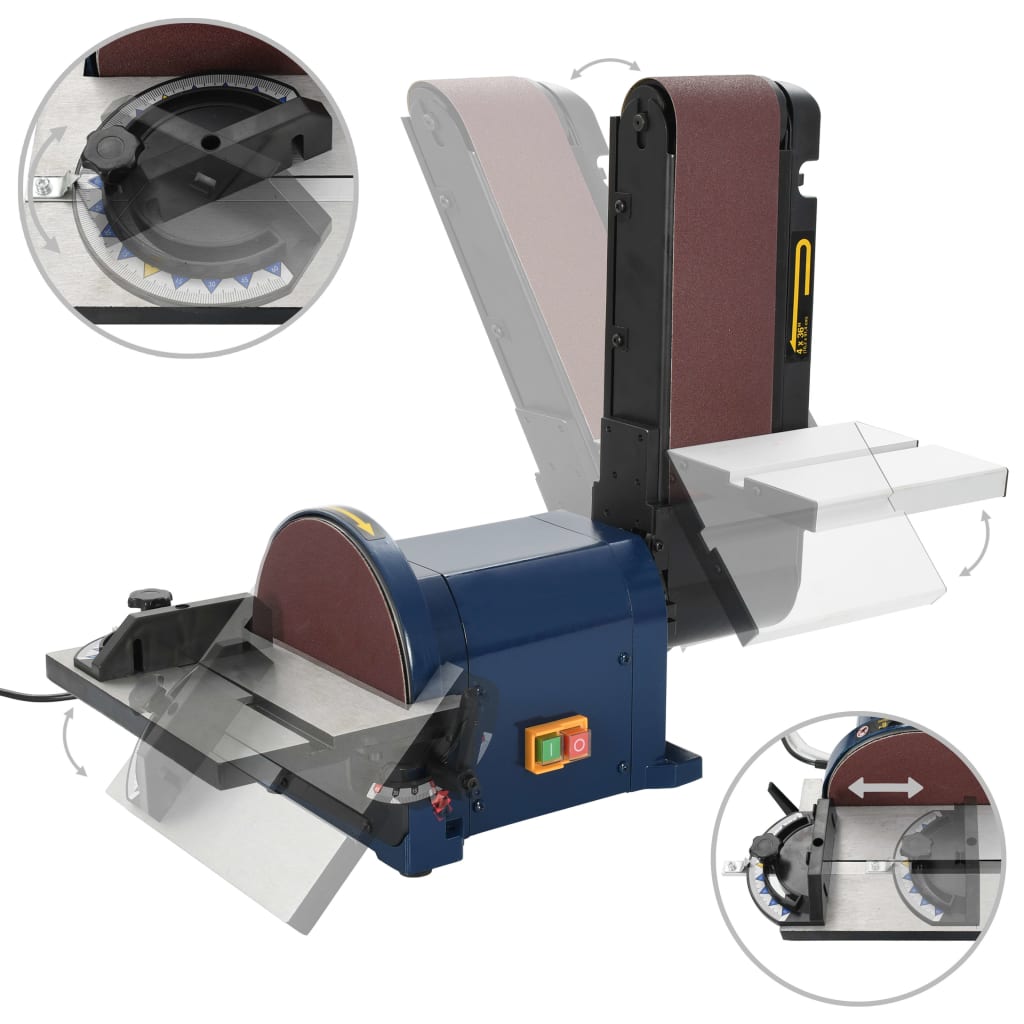 Vlak- en bandschuurmachine elektrisch 500 W 200 mm