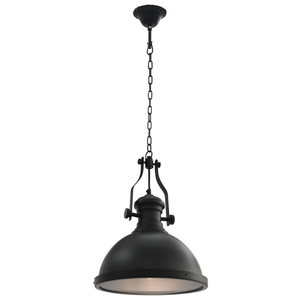 Plafondlamp rond E27 zwart