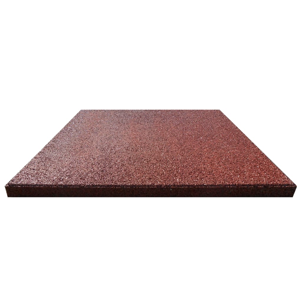 Valtegels 18 st 50x50x3 cm rubber rood