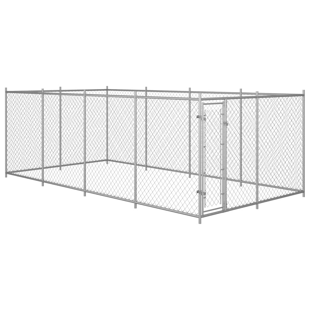 Hondenkennel voor buiten 7,6x3,8x1,9 m
