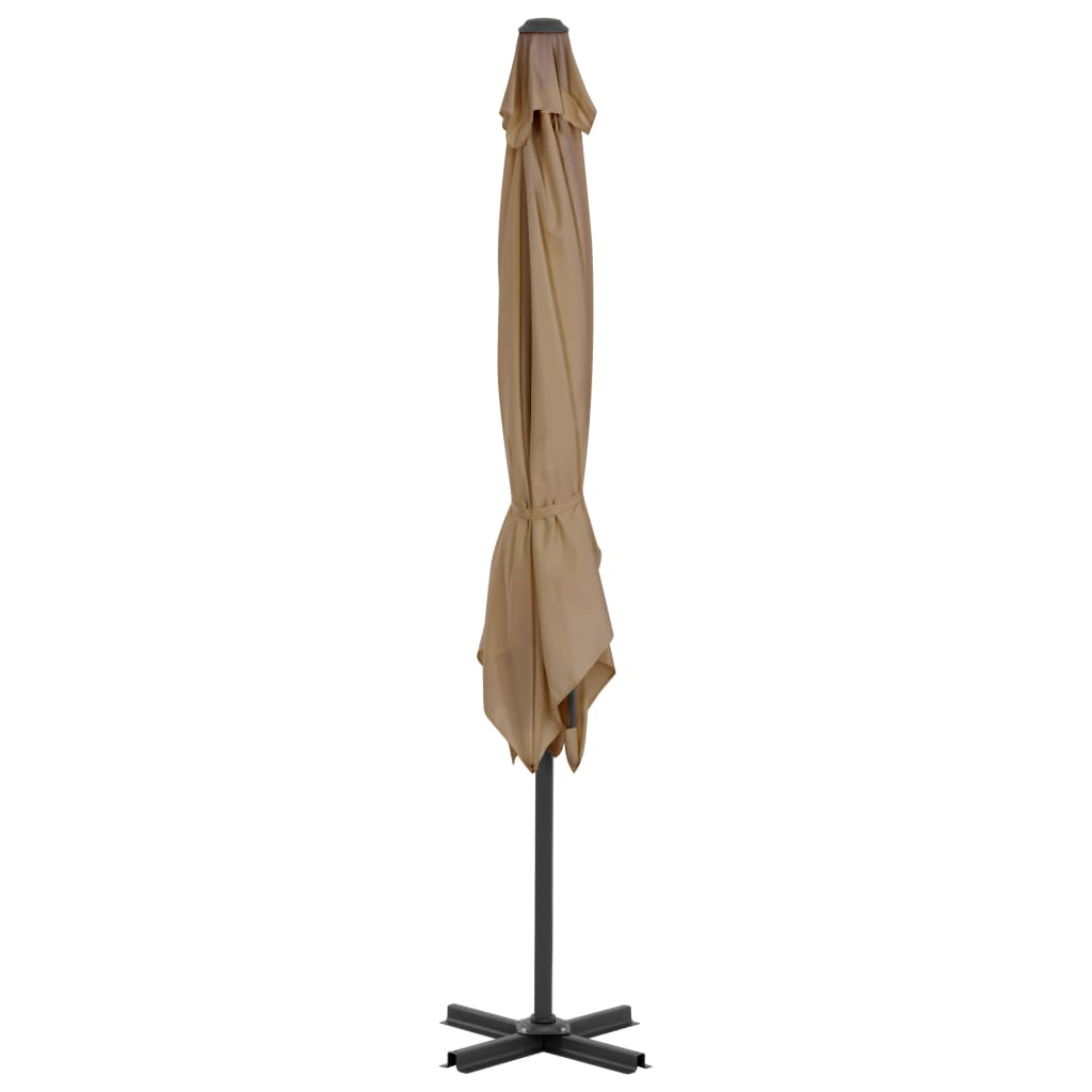 Parasol Met Draagbare Voet Taupe