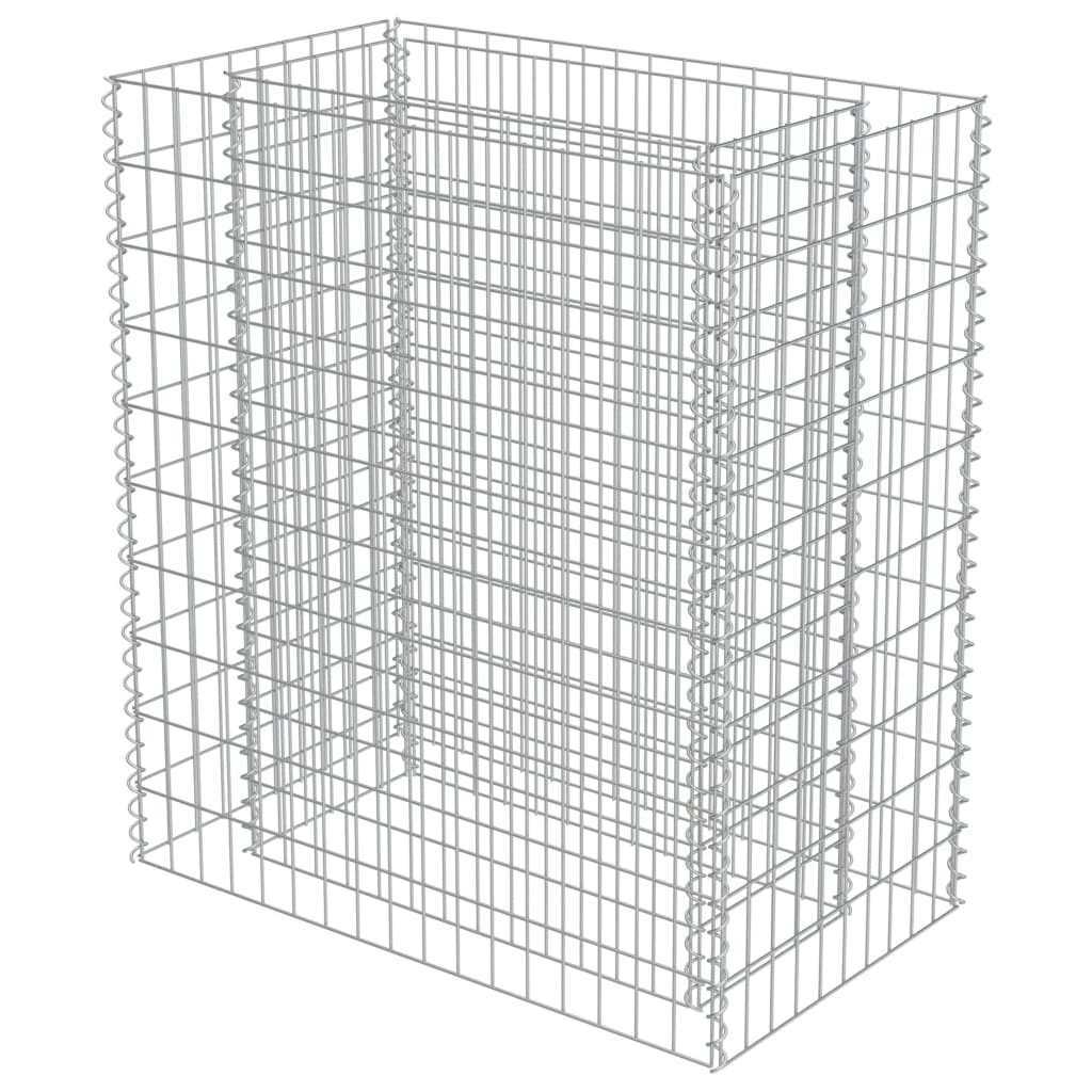 Gabion Plantenbak Verhoogd Gegalvaniseerd Staal 90 x 50 x 100 cm