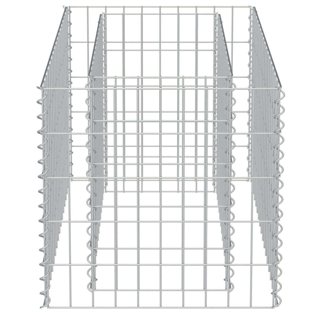 Gabion Plantenbak Verhoogd Gegalvaniseerd Staal 90 x 50 x 50 cm