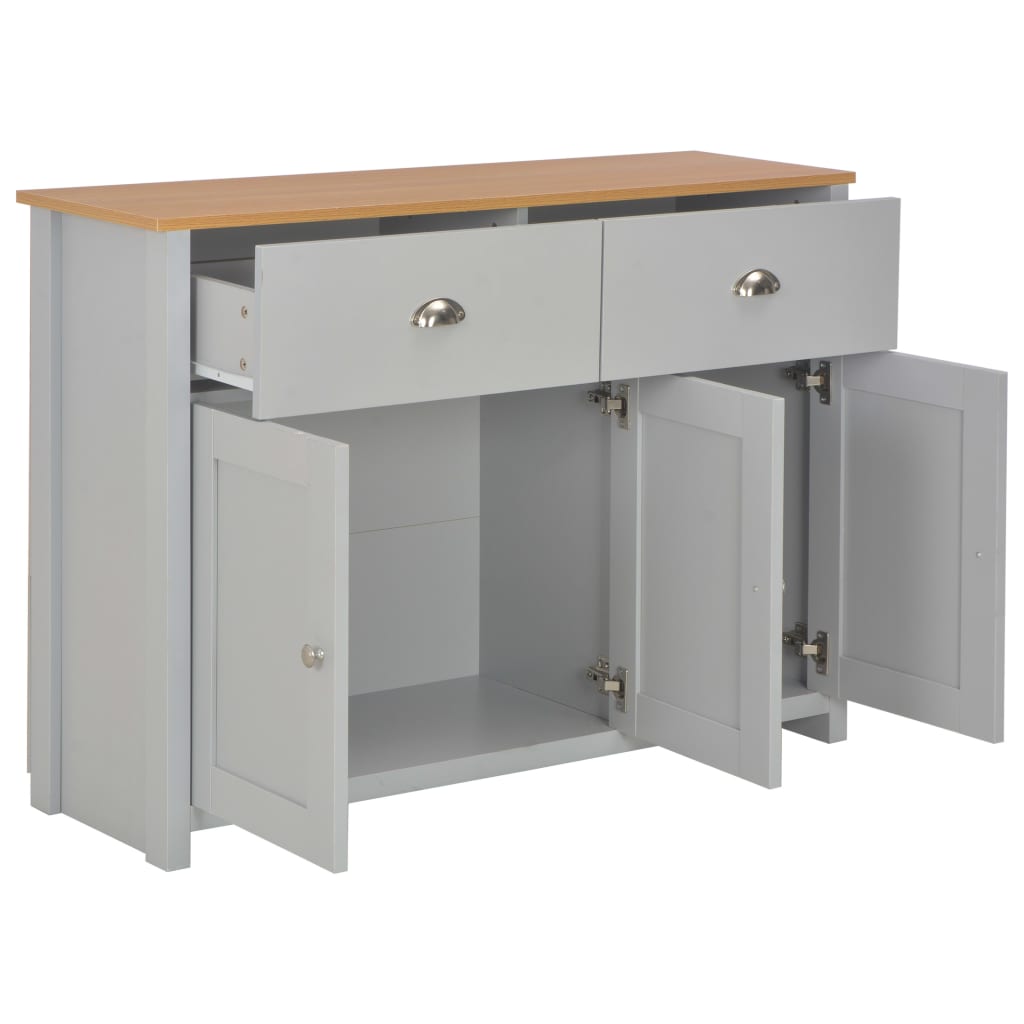 Dressoir 112X35X81 Cm Grijs