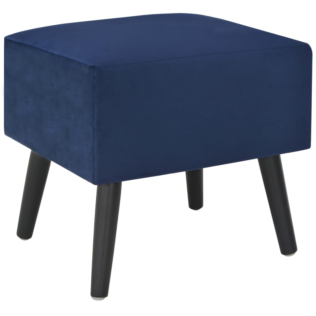 Nachtkastjes 2 St 40X35X40 Cm Fluweel Blauw