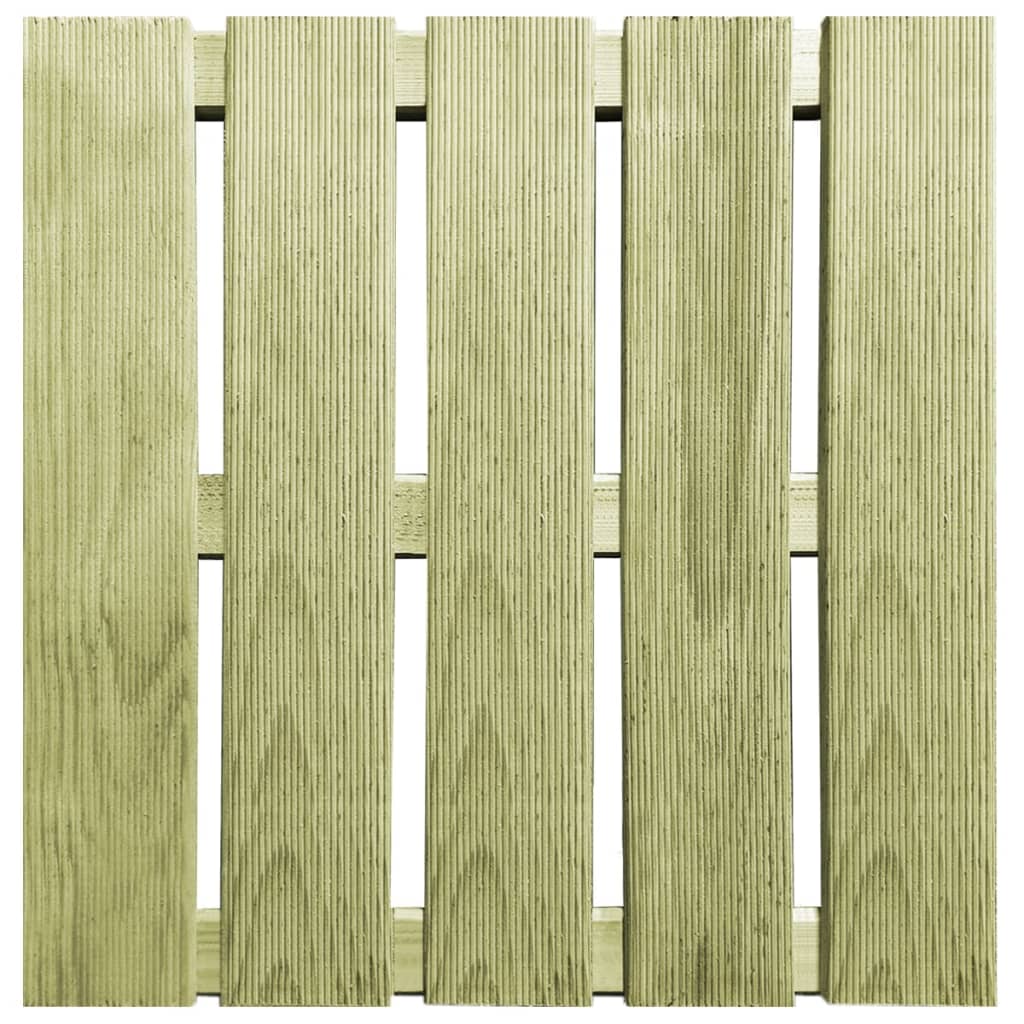 12 st Terrastegels 50x50 cm hout groen 12 Groen