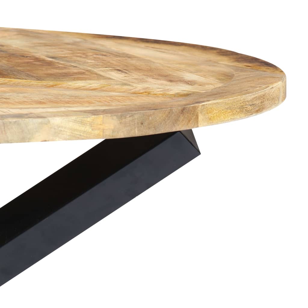 Eettafel rond 120x76 cm massief mangohout