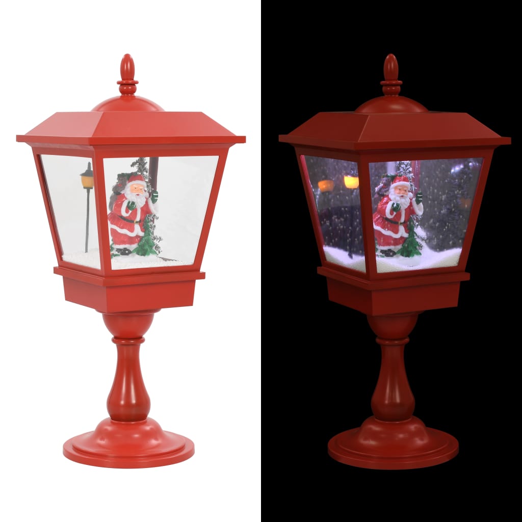 Sokkellamp met kerstman LED 64 cm