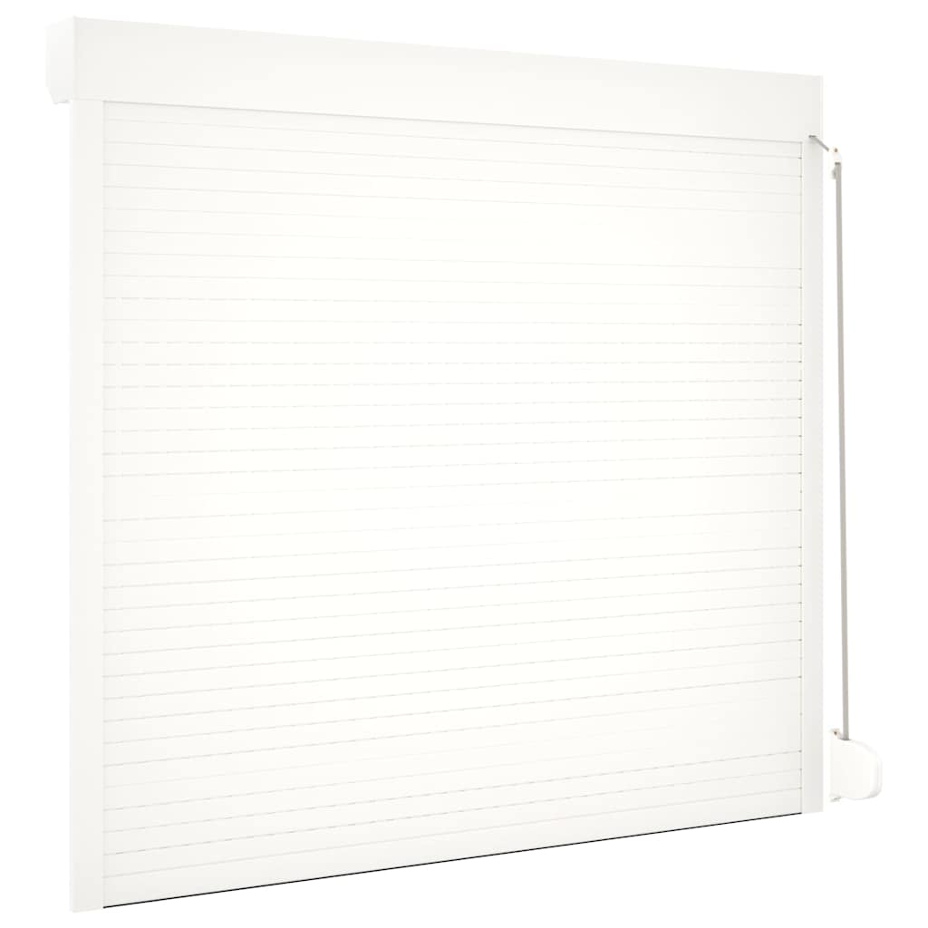 Rolluik 160x150 cm aluminium wit