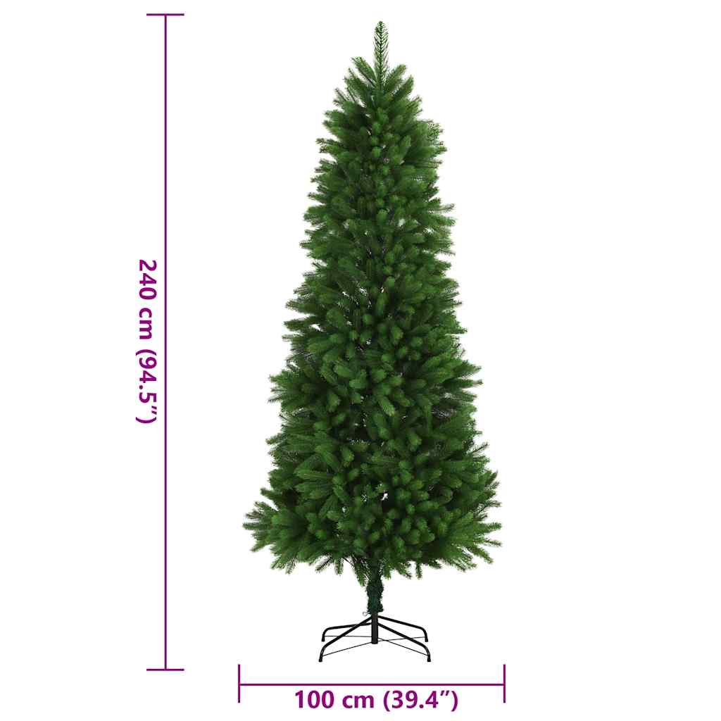 Kunstkerstboom met levensechte naalden 240 cm groen