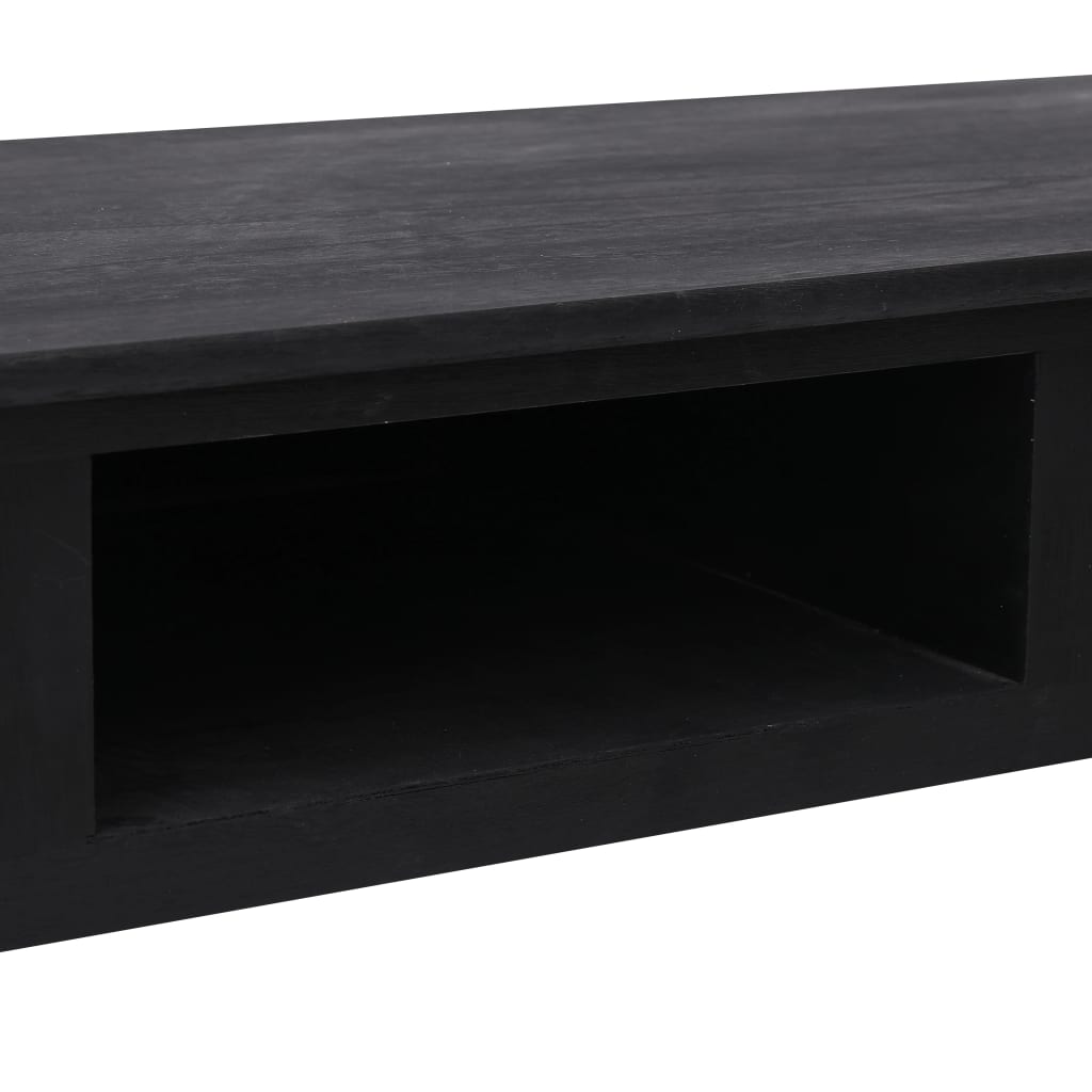 Wandtafel 110x45x76 cm hout zwart