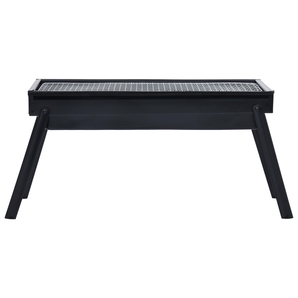 Campingbarbecue draagbaar 60x22,5x33 cm roestvrij staal