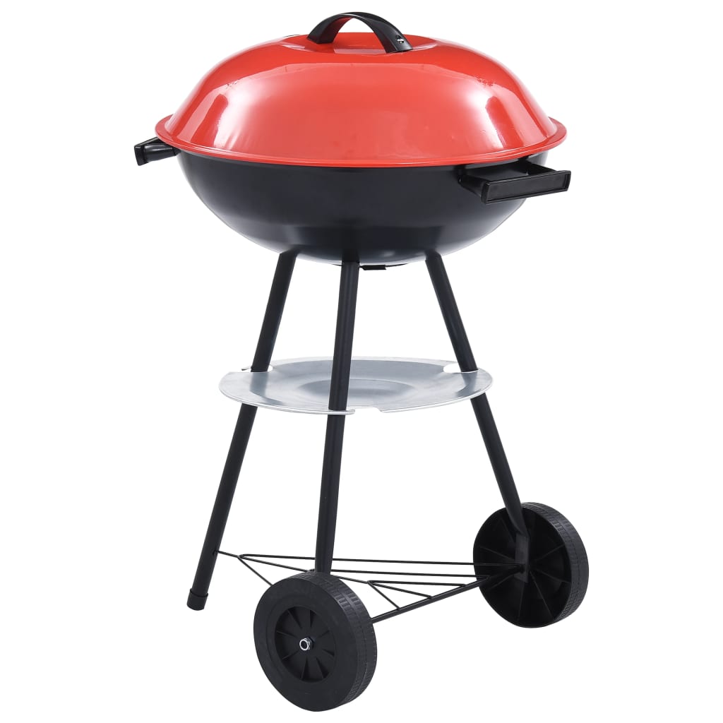 Kogelbarbecue houtskool met wieltjes XXL 44 cm