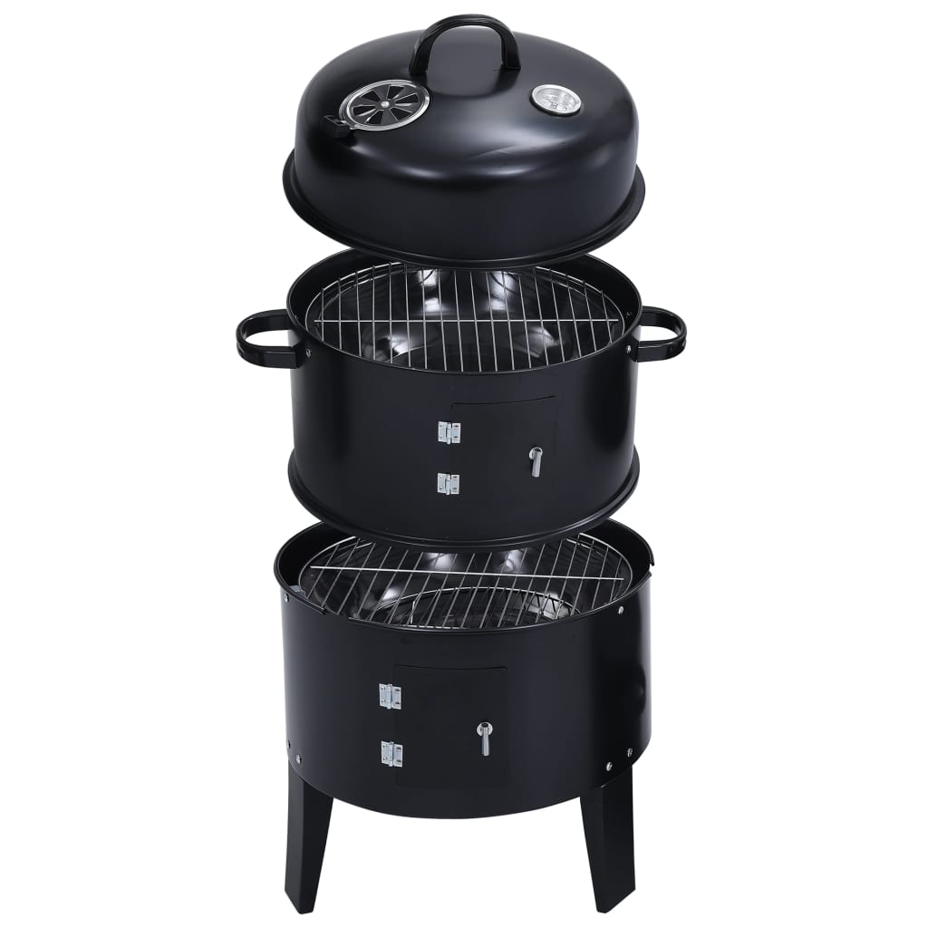 Houtskoolroker Barbecue-Grill 3-In-1 40X80 Cm