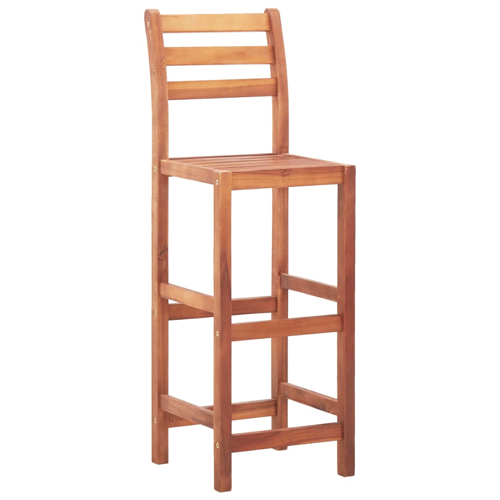 Barstoelen 4 st massief acaciahout