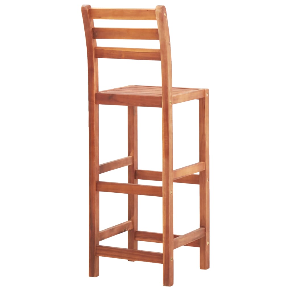 Barstoelen 4 st massief acaciahout