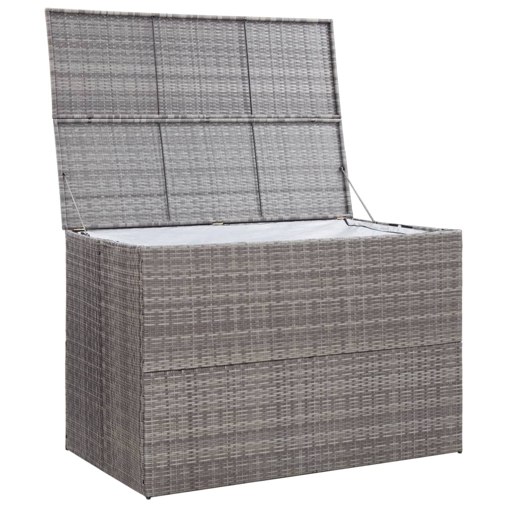 Tuinbox 150X100X100 Cm Poly Rattan Grijs