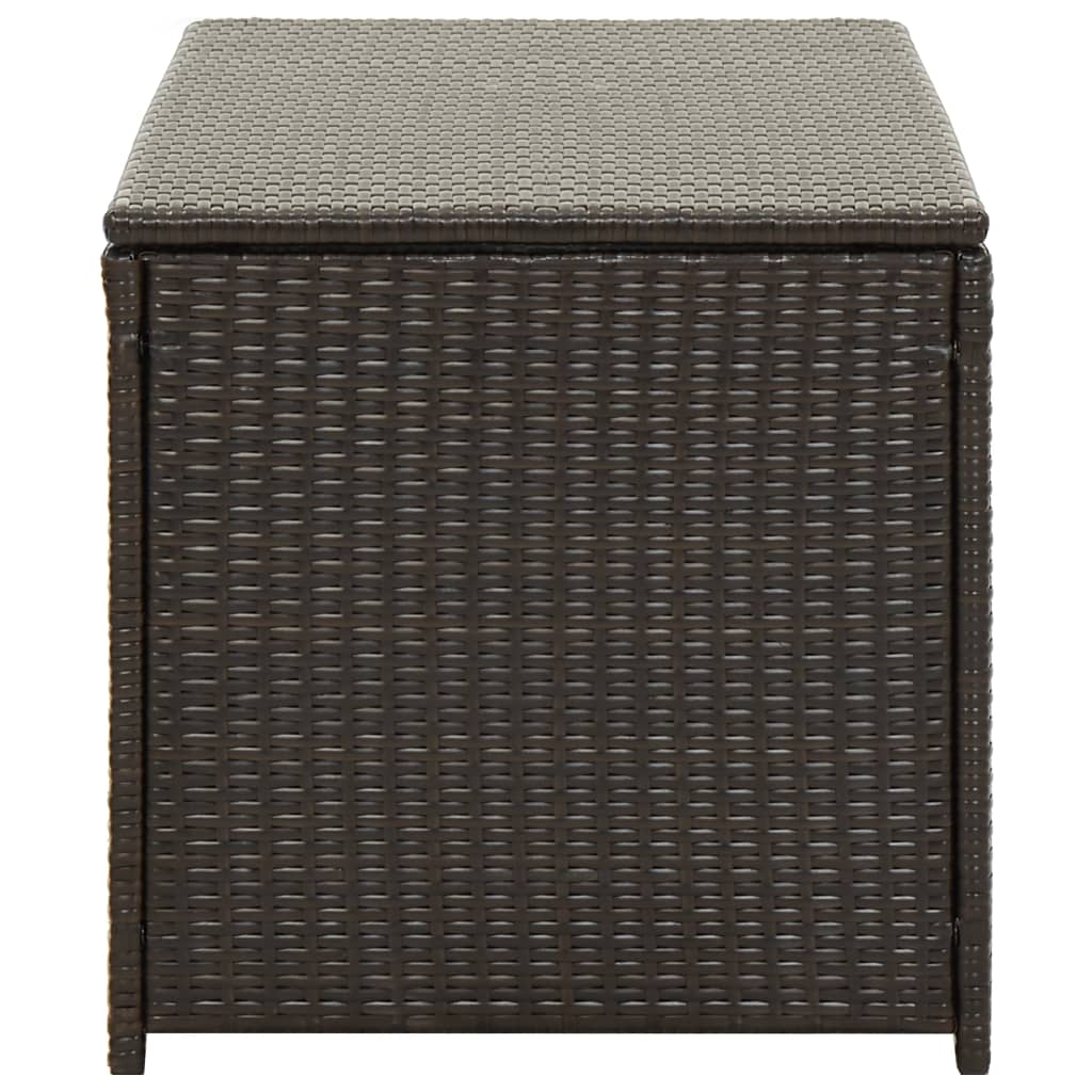 Tuinbox 100X50X50 Cm Poly Rattan Bruin 100 x 50 x 50 cm