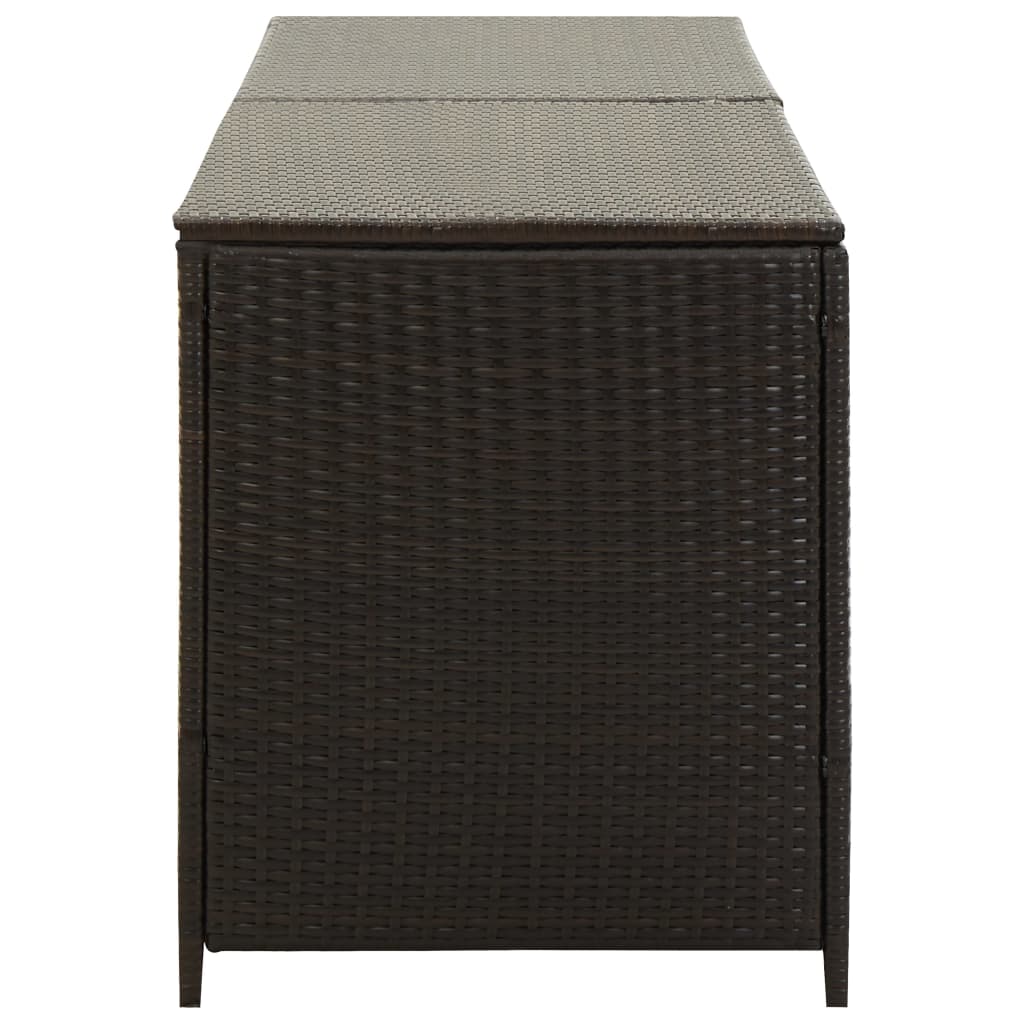 Tuinbox 200X50X60 Cm Poly Rattan Bruin 200 x 50 x 60 cm