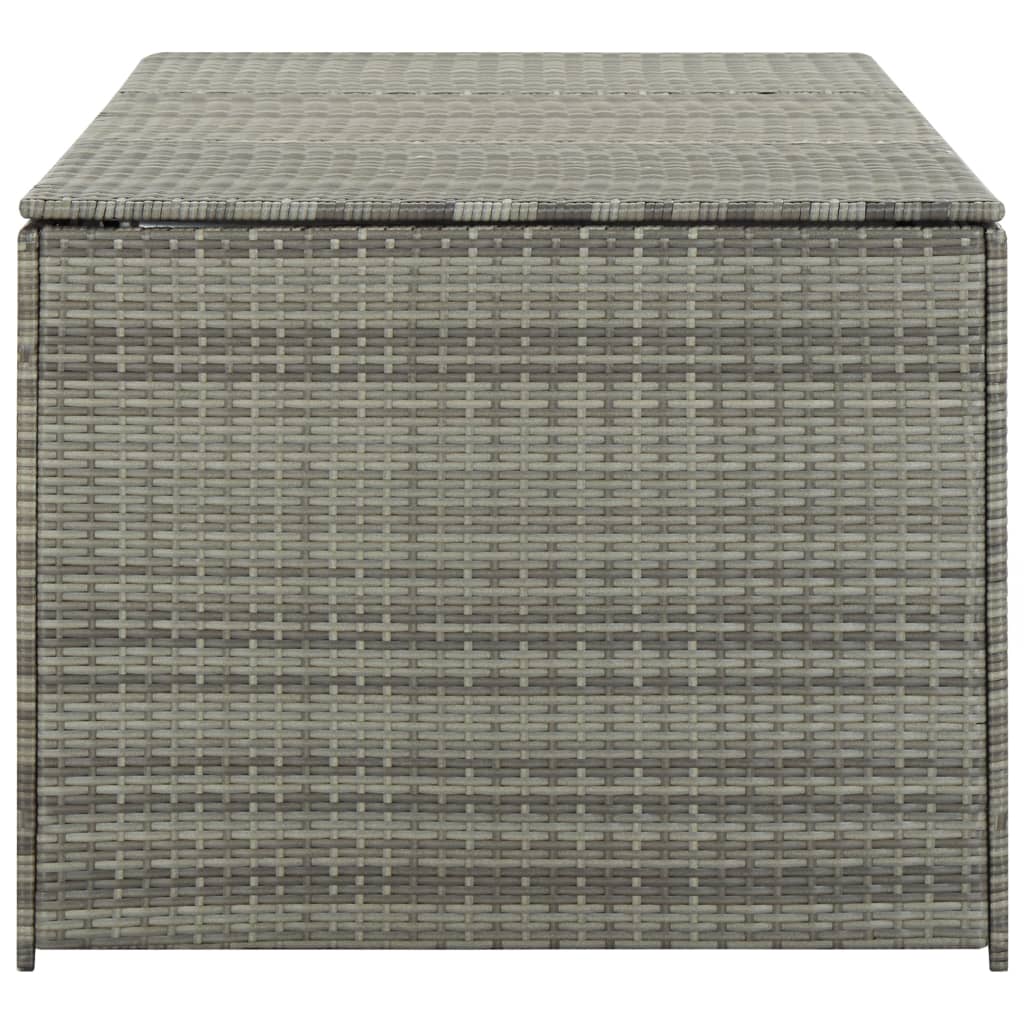 Tuinbox 180x90x70 cm poly rattan grijs