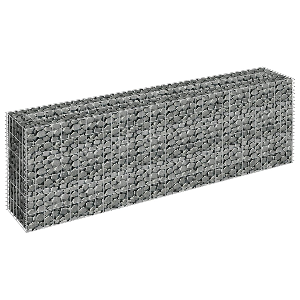 Gabion Plantenbak Verhoogd Gegalvaniseerd Staal 180 x 30 x 60 cm