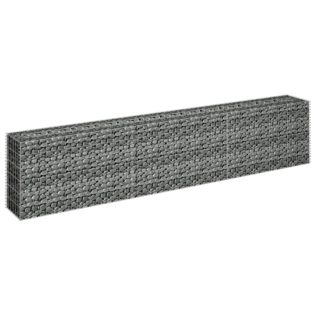 Gabion Plantenbak Verhoogd Gegalvaniseerd Staal 270 x 30 x 60 cm