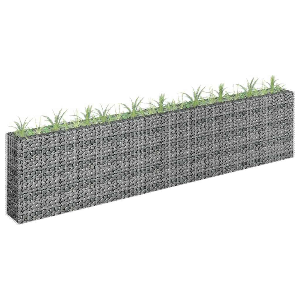 Gabion Plantenbak Verhoogd Gegalvaniseerd Staal 360 x 30 x 90 cm