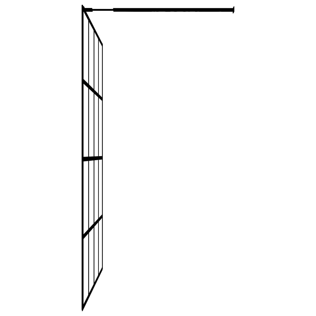 Inloopdouchewand 80X195 Cm Transparant Gehard Glas 80 x 195 cm Doorzichtig