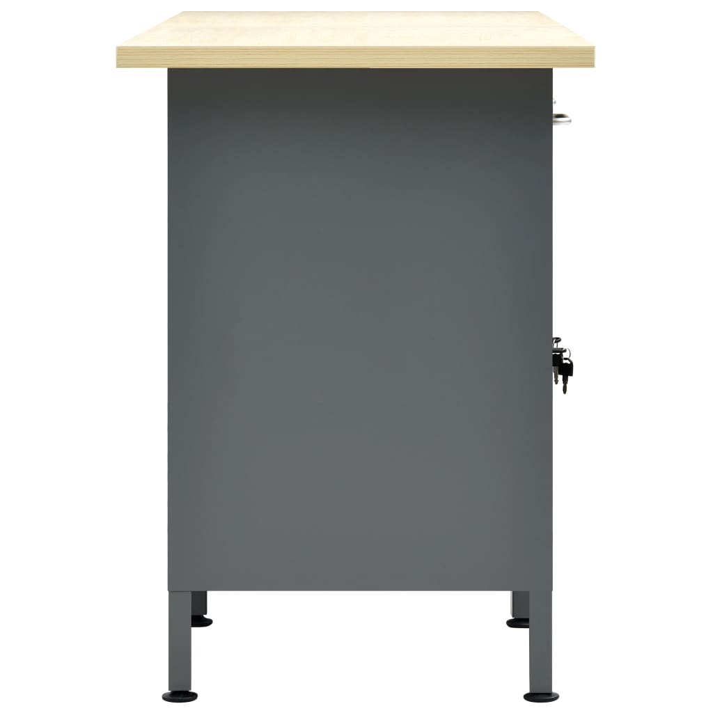 Werkbank 160X60X85 Cm Staal Zwart