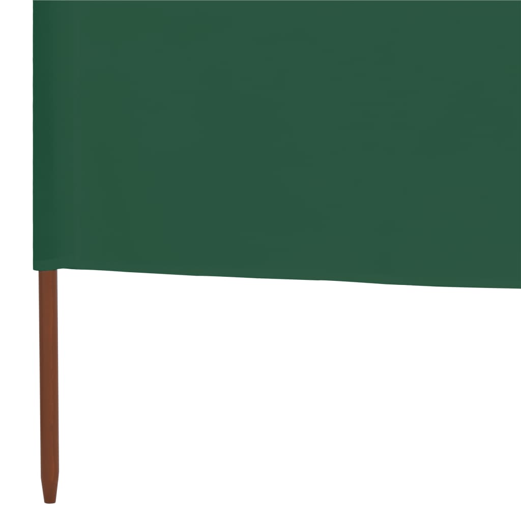 Windscherm 5-Panelen Stof 600 x 120 cm Groen