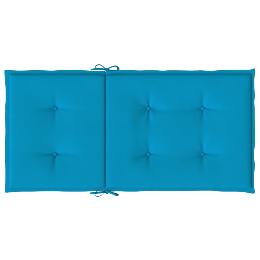 Tuinstoelkussens Lage Rug Oxford Stof 2 100 x 50 x 3 cm Blauw