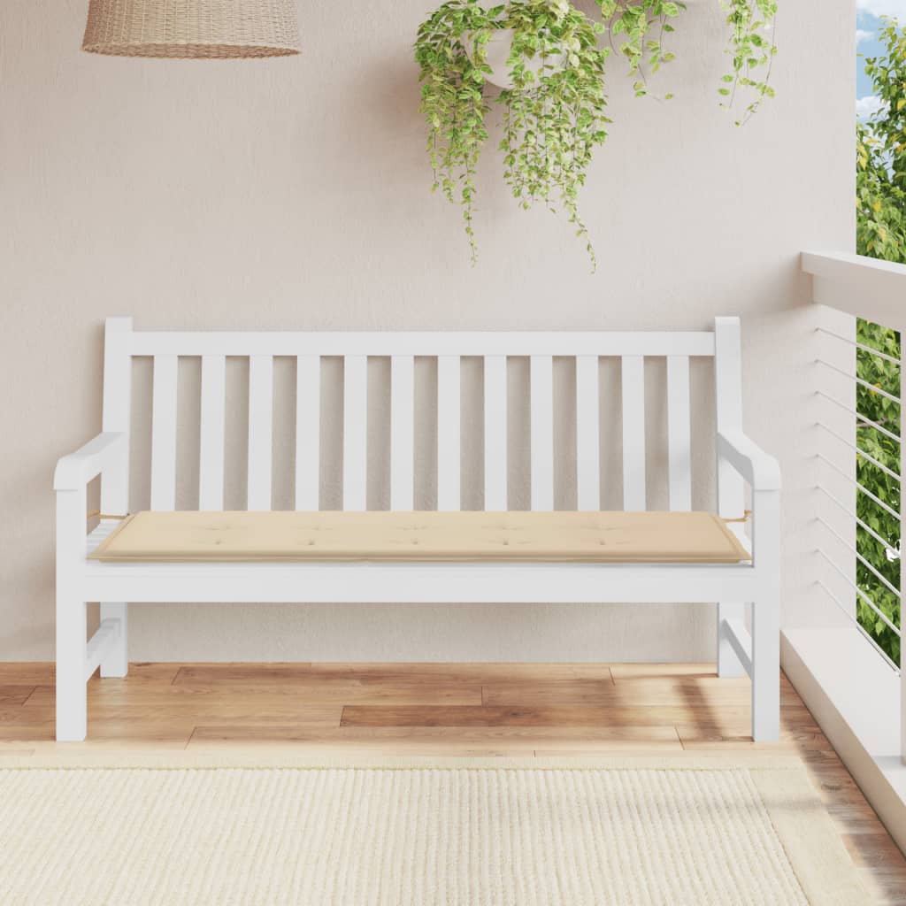 Tuinbankkussen Oxford Stof 150 x 50 x 3 cm Beige