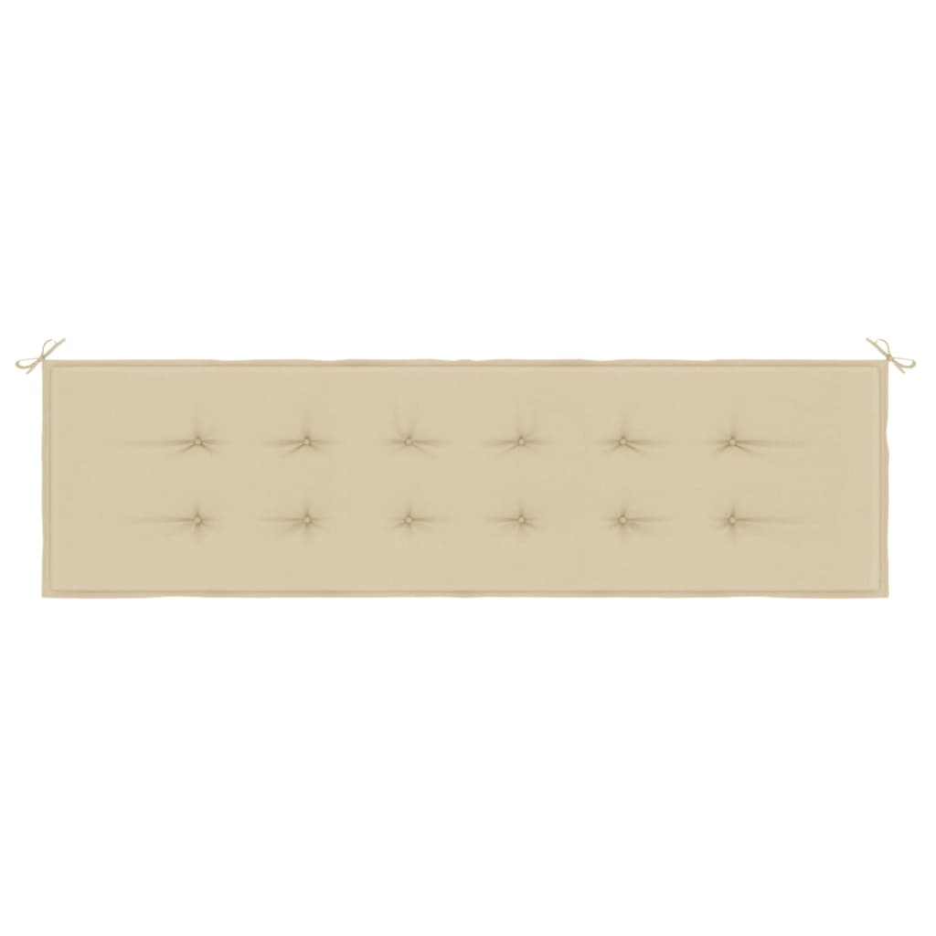 Tuinbankkussen Oxford Stof 180 x 50 x 3 cm Beige