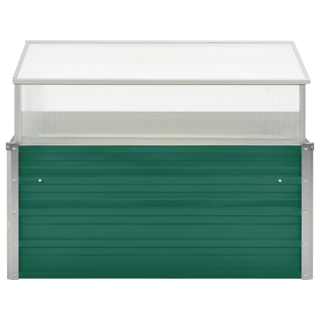 Tuinkas 100x100x77 cm gegalvaniseerd staal groen
