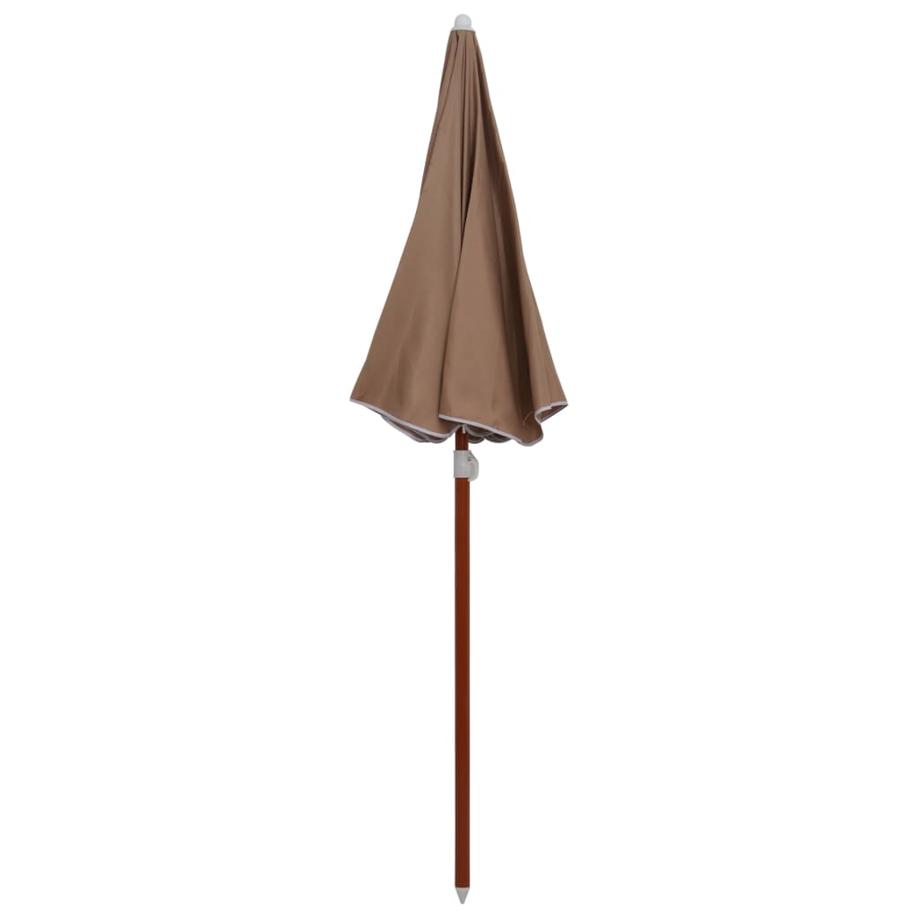 Parasol Met Stalen Paal 180 Cm Taupe