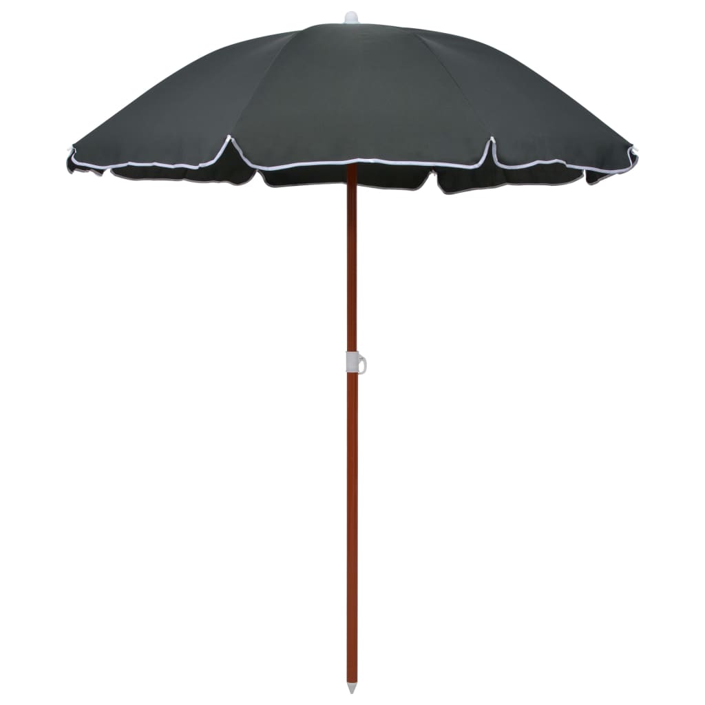 Parasol Met Stalen Paal 180 Cm Antraciet