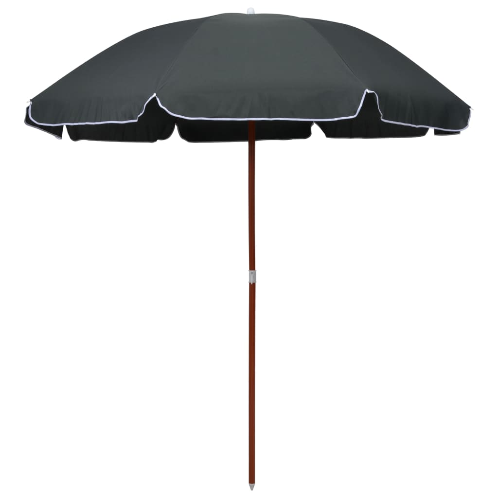 Parasol Met Stalen Paal 240 Cm Antraciet