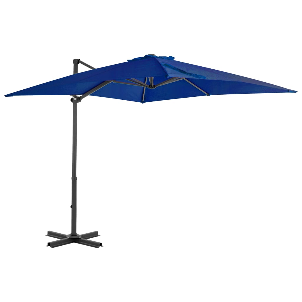 Zweefparasol Met Aluminium Paal 250X250 Cm Azuurblauw 250 x 250 cm