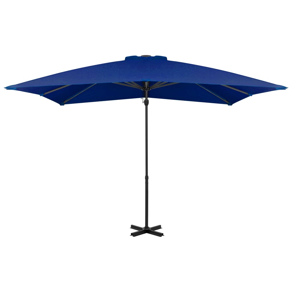 Zweefparasol Met Aluminium Paal 250X250 Cm Azuurblauw 250 x 250 cm