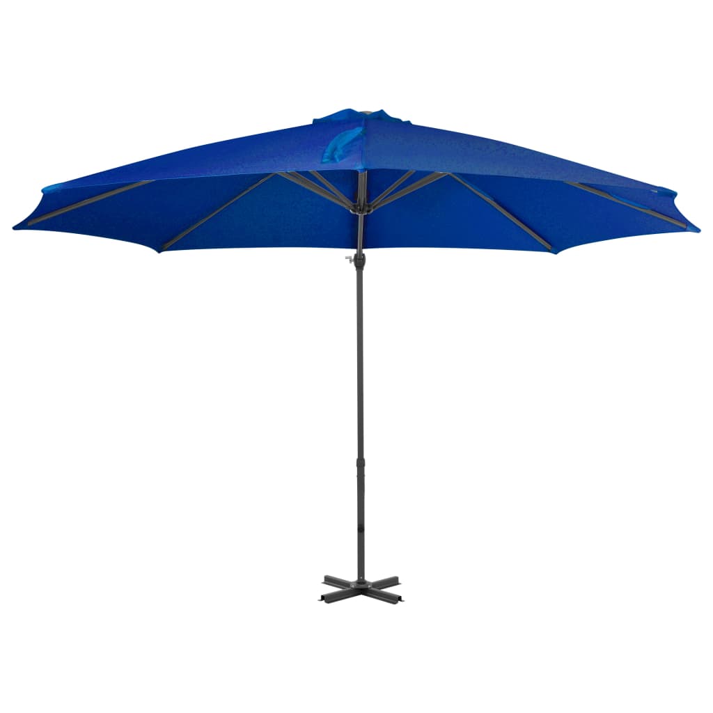 Zweefparasol Met Aluminium Paal 300 Cm Azuurblauw 300 x 238 cm