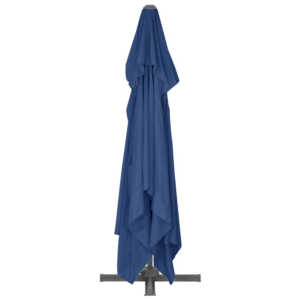 Zweefparasol Met Aluminium Paal 4X3 M Azuurblauw 400 x 300 cm azure blue