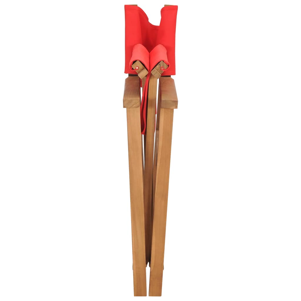 Regisseursstoel Massief Teakhout 1 Rood