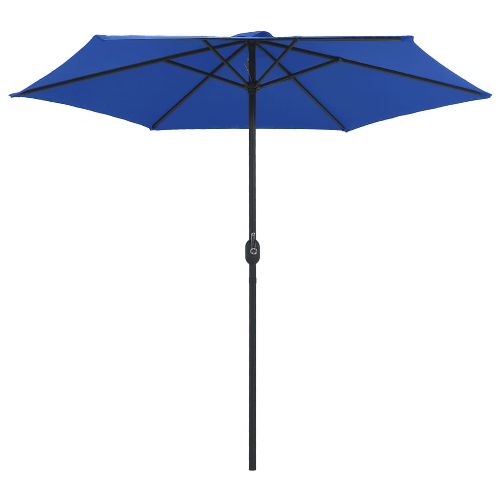 Parasol met aluminium paal 270x246 cm azuurblauw