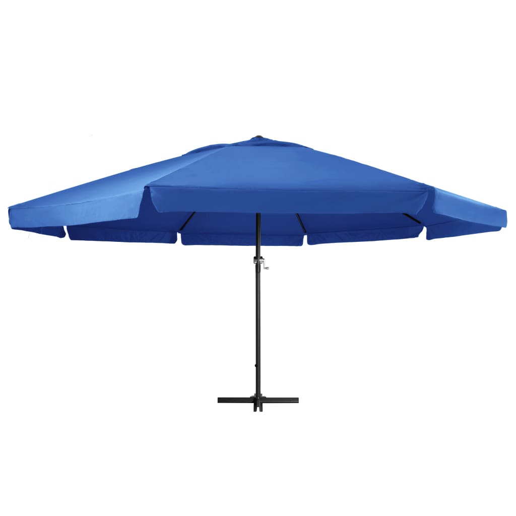 Parasol met aluminium paal 600 cm azuurblauw