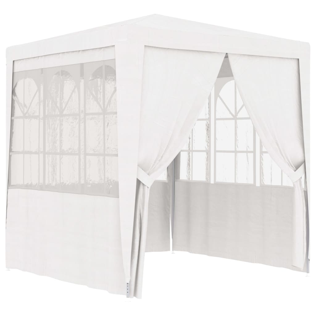 Partytent Met Zijwanden Professioneel 90 G/M² 2 x 2 m Wit